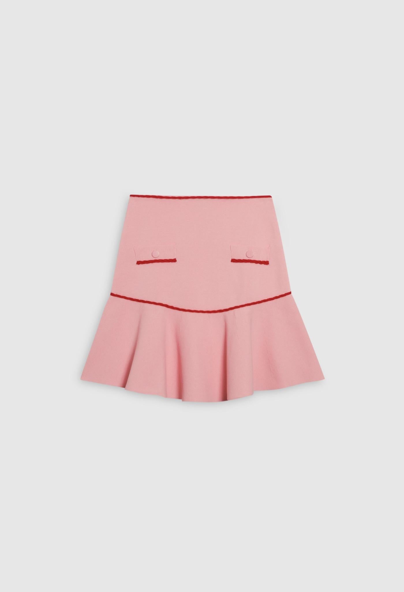 Claudie Pierlot - Knitted Skirt - Mysiri - Two-tone