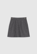 Claudie Pierlot - Jupe C&T - Songe - Gris Chine
