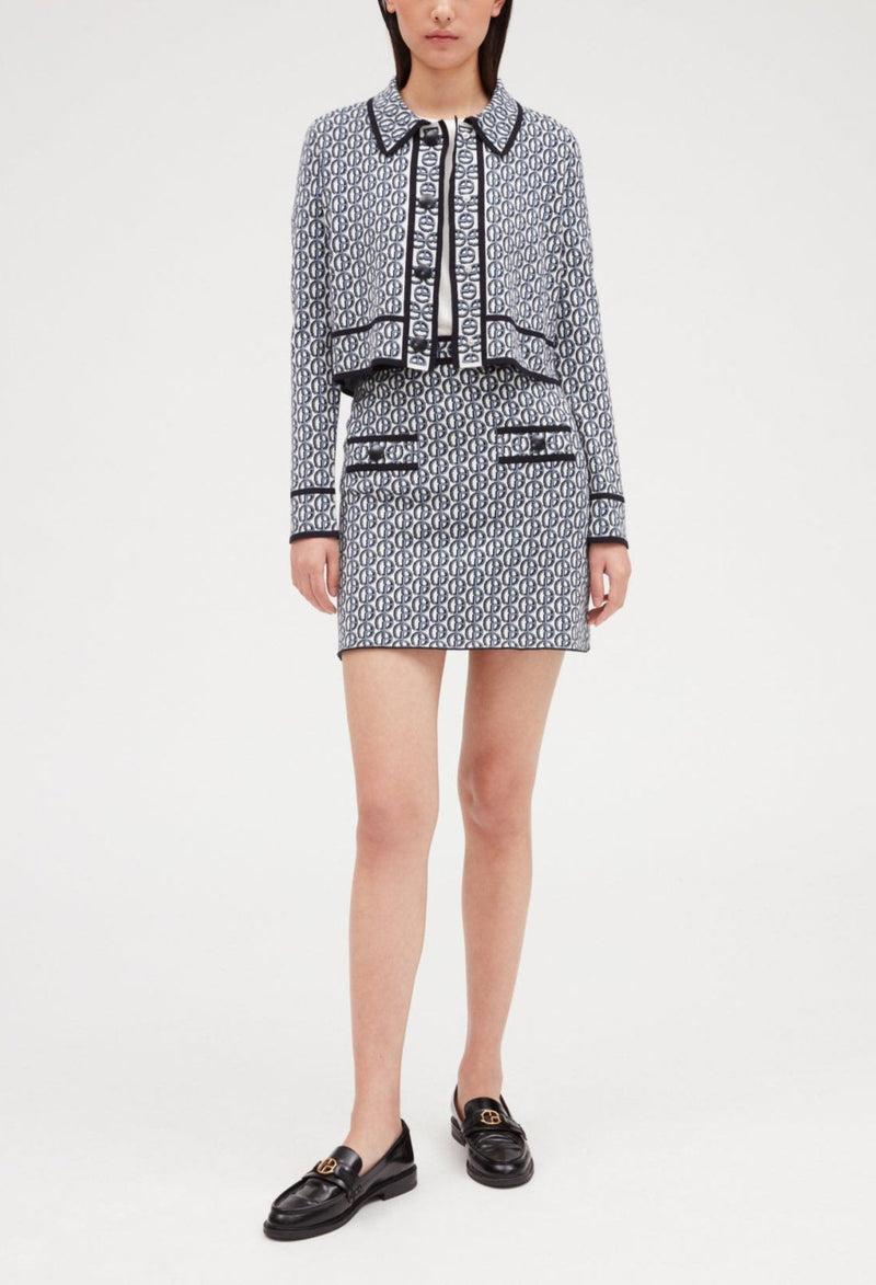 Claudie Pierlot - Jupe Maille - Mac Bis - Print Clair