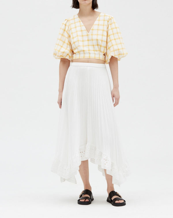 Claudie Pierlot - Jupe C&T - Selode Coton - Ecru
