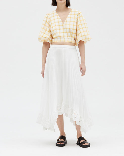 Claudie Pierlot - Jupe C&T - Selode Coton - Ecru
