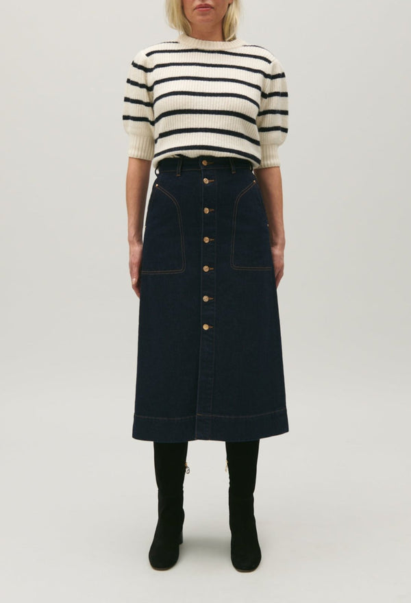 Claudie Pierlot - Jupe C&T - Sally - Denim Brut