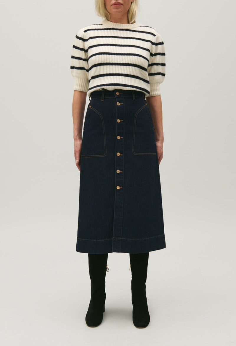Jupe C&T - Sally - Denim Brut