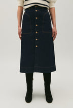 Claudie Pierlot - Jupe C&T - Sally - Denim Brut
