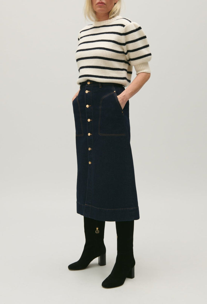 Jupe C&T - Sally - Denim Brut