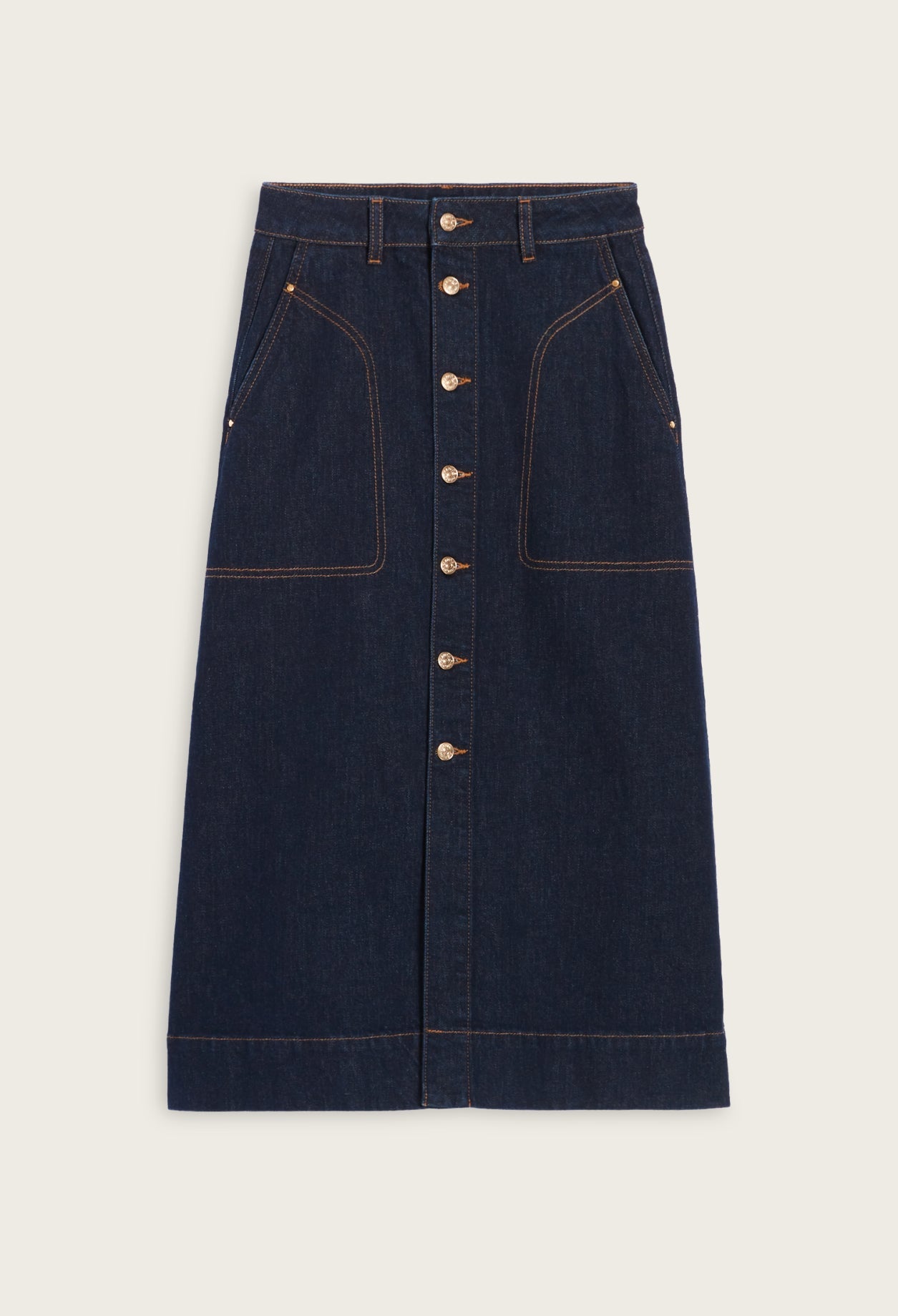 Claudie Pierlot - Jupe C&T - Sally - Denim Brut