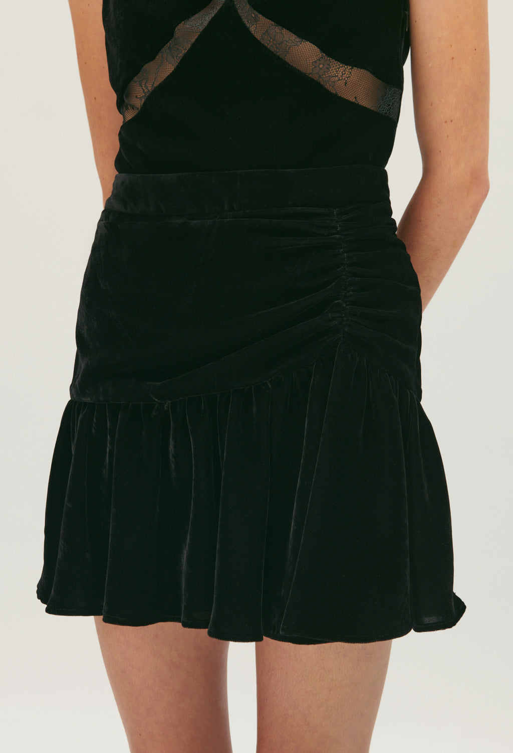 C&T Skirt - Sister Velvet - Black