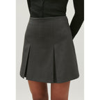 Falda Corta Gris Jaspeado