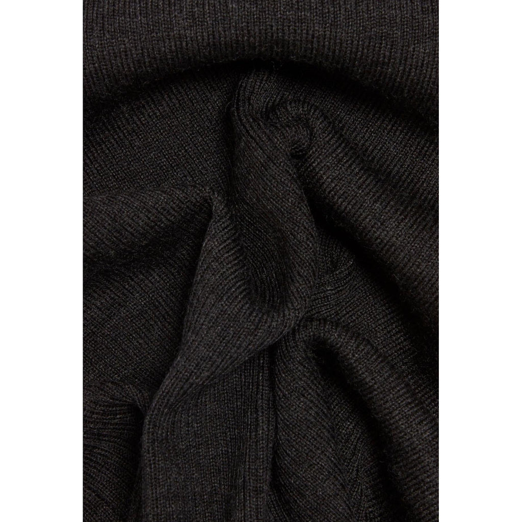 Long Heather Gray Knit Skirt