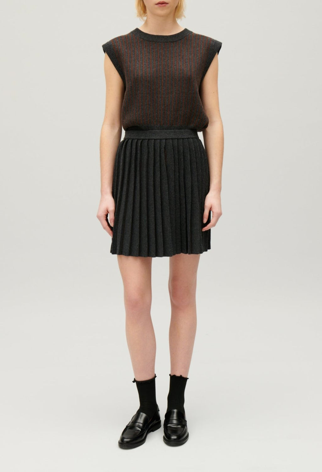 Knitted Skirt - Macnew - China Gray