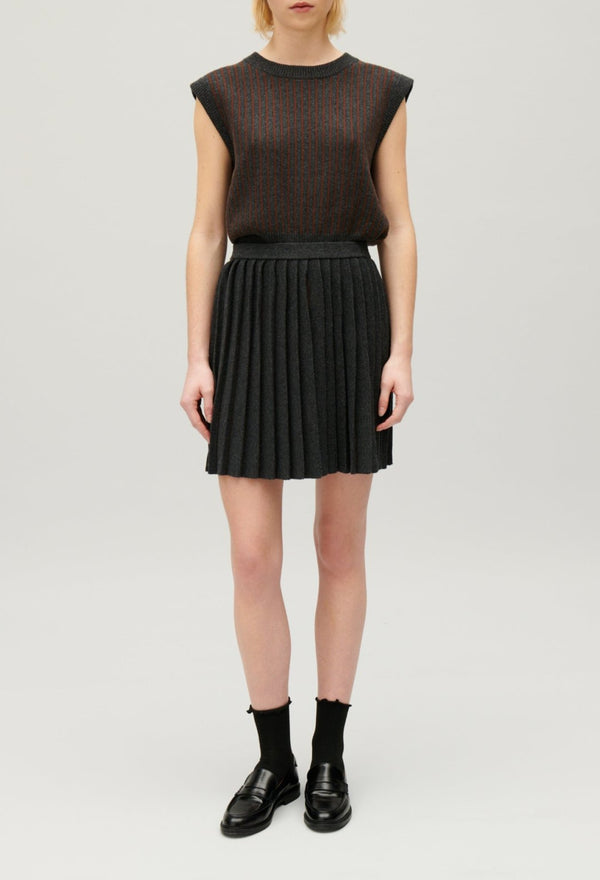Knitted Skirt - Macnew - China Gray