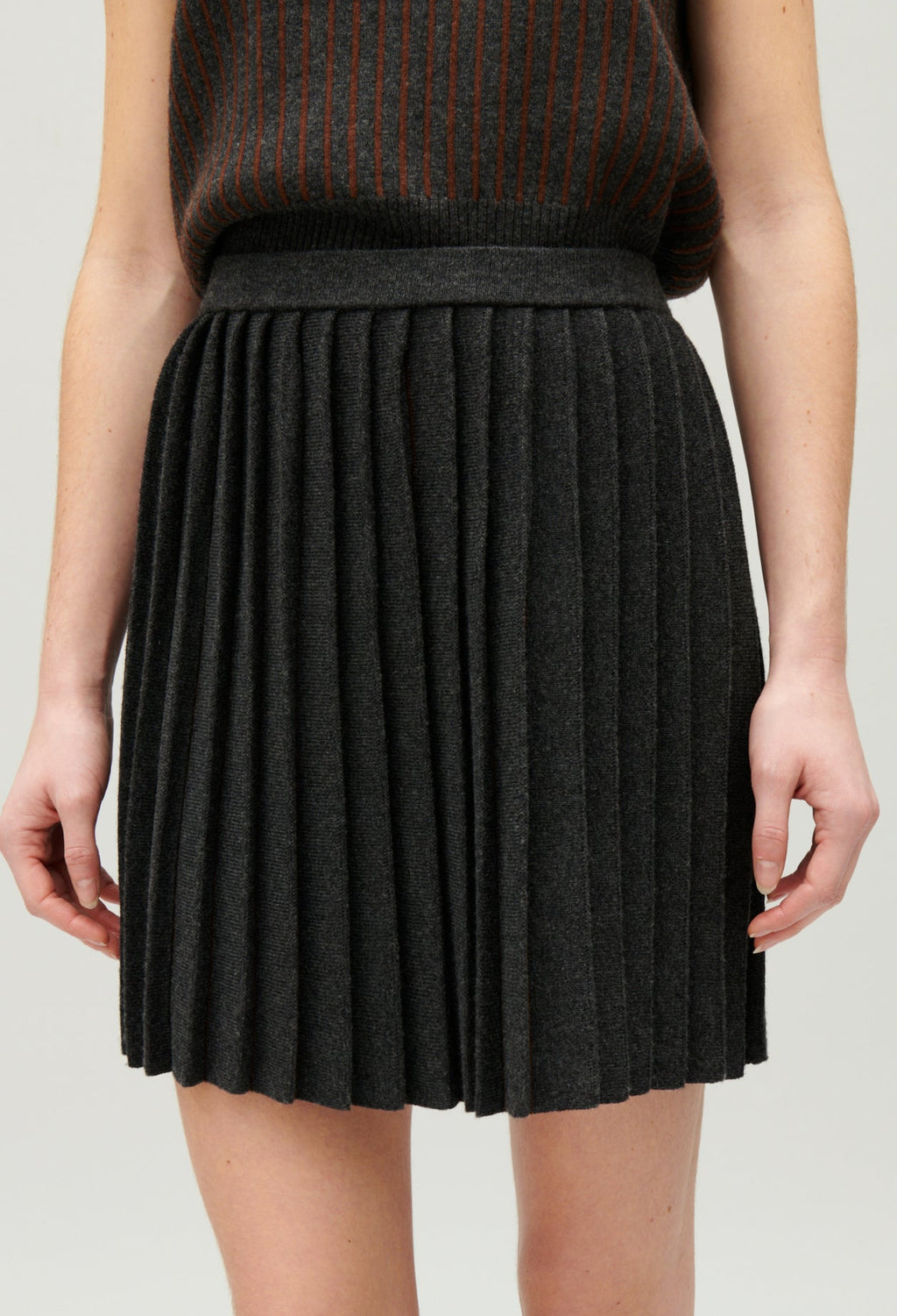Knitted Skirt - Macnew - China Gray