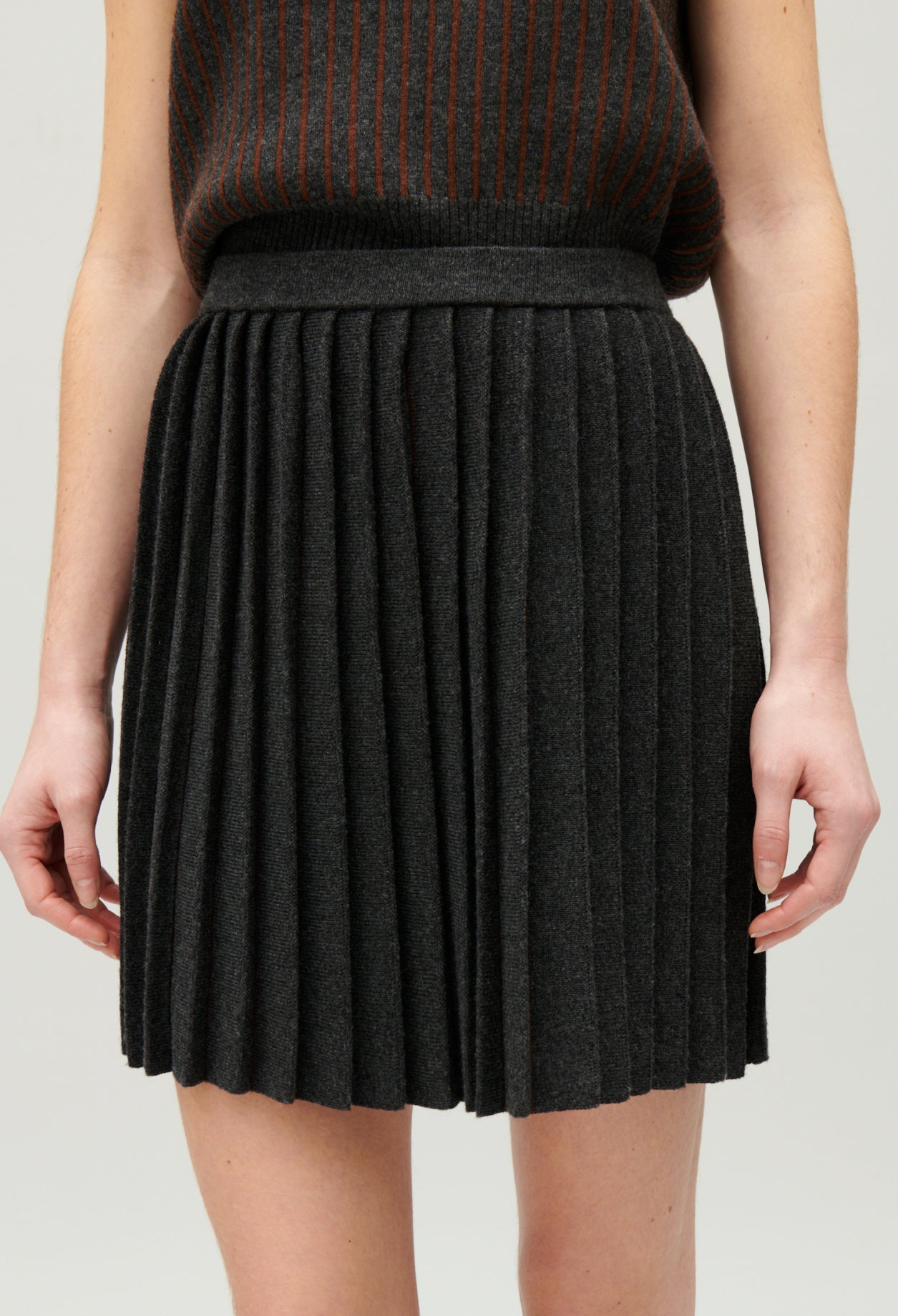 Knitted Skirt - Macnew - China Gray