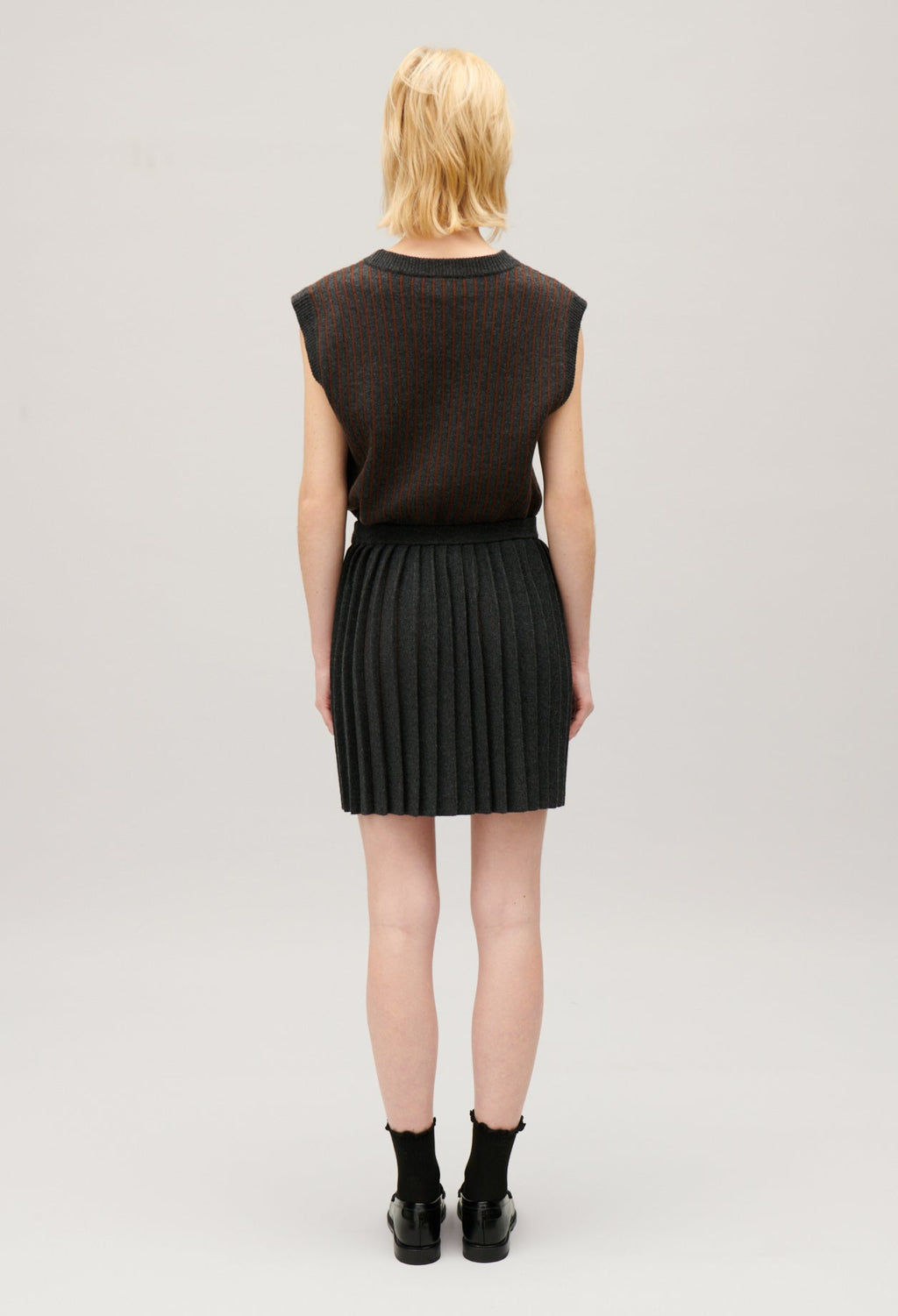 Knitted Skirt - Macnew - China Gray