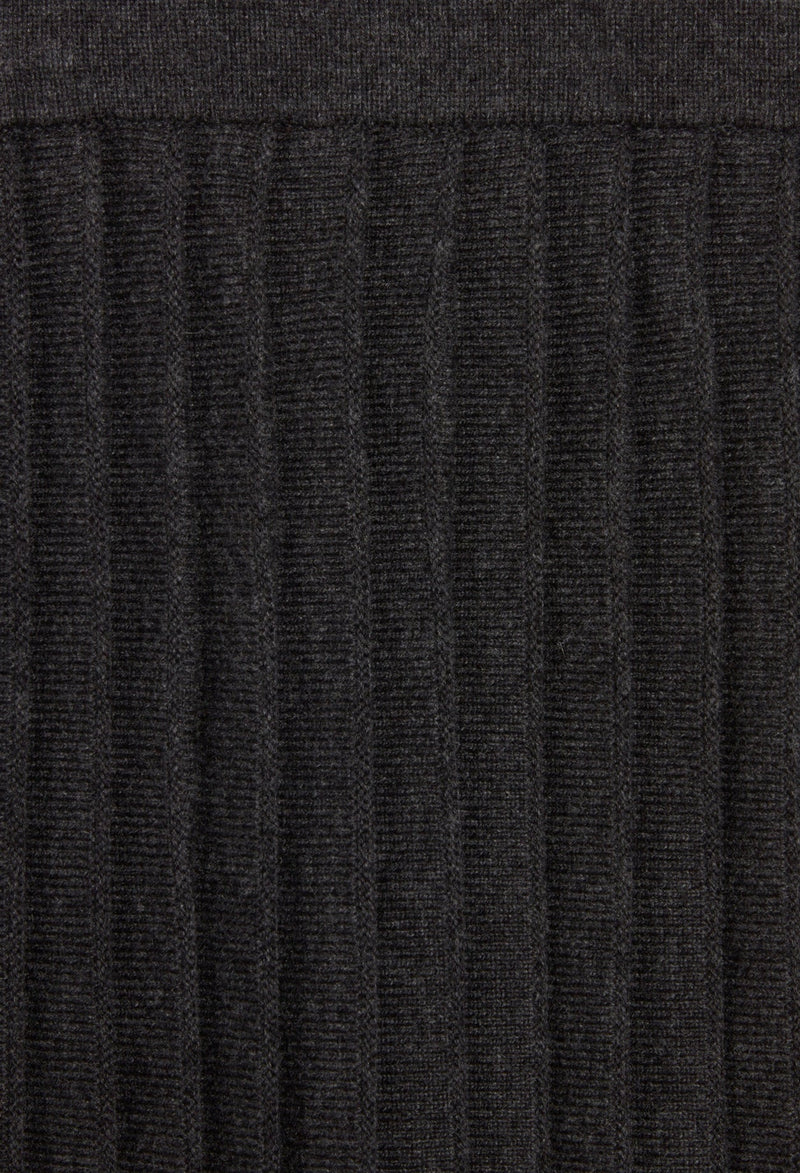 Claudie Pierlot - Jupe Maille - Macnew - Gris Chine