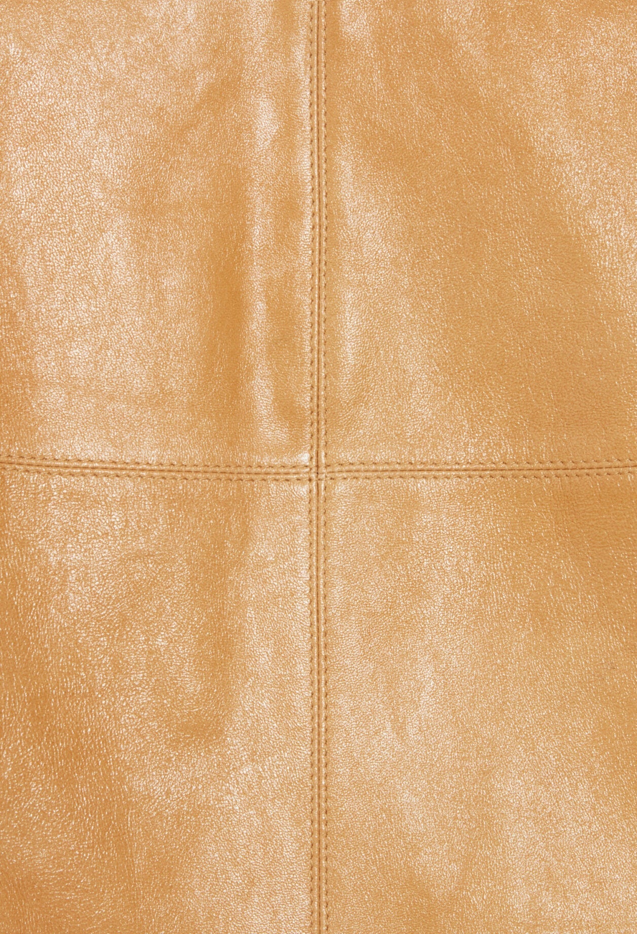 Leather Skirt - Cream - Pale Yellow