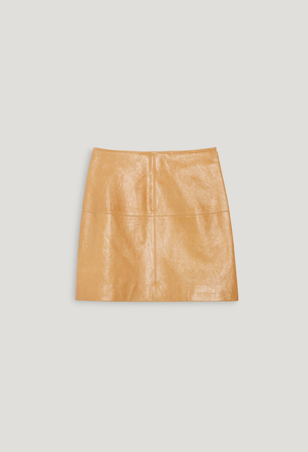 Leather Skirt - Cream - Pale Yellow