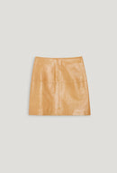 Leather Skirt - Cream - Pale Yellow