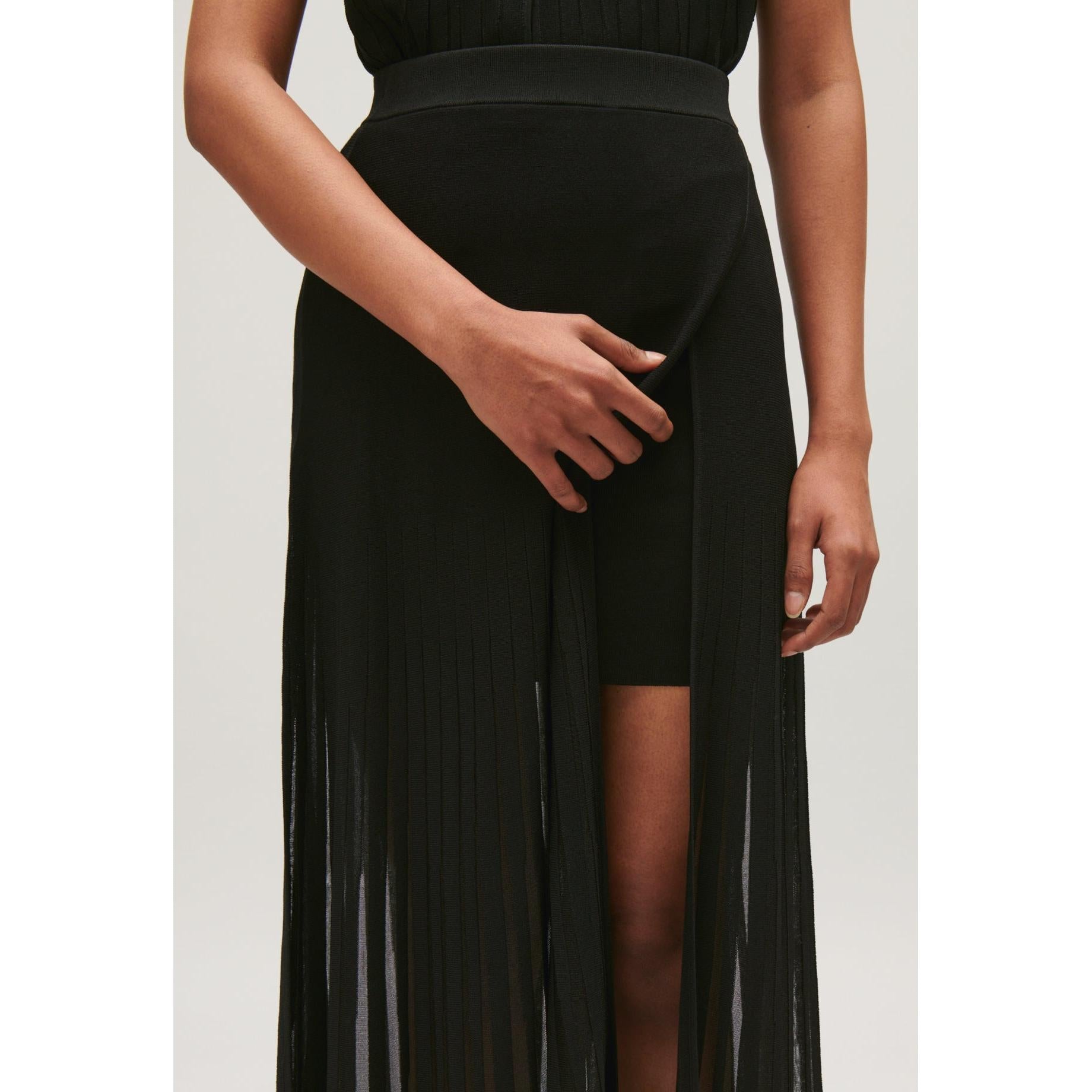 Long Mesh Skirt