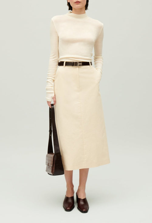 Falda C&T - Shani - Beige claro