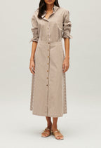Claudie Pierlot - Jupe C&T - Syme Rayures - Bronze