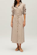 Claudie Pierlot - Jupe C&T - Syme Rayures - Bronze