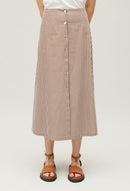 Claudie Pierlot - Jupe C&T - Syme Rayures - Bronze