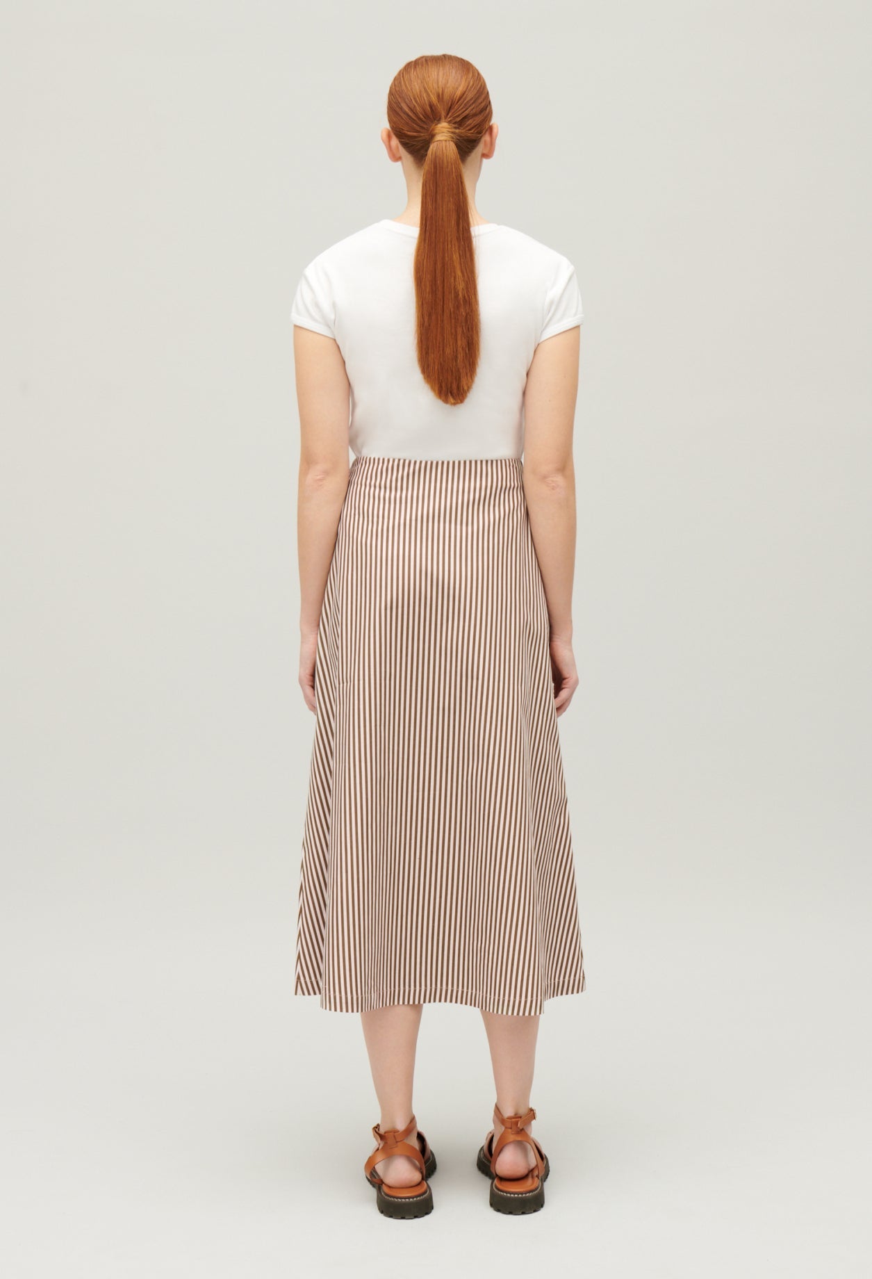 Claudie Pierlot - Jupe C&T - Syme Rayures - Bronze