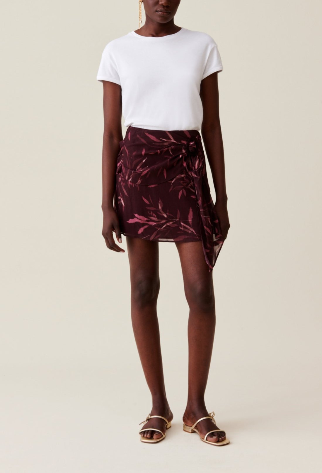 Claudie Pierlot - C&T Skirt - Sun Feuille - Print Fonce