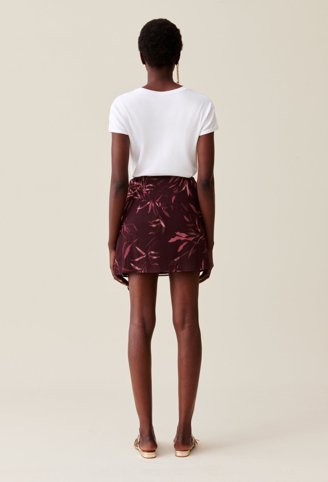 Claudie Pierlot - C&T Skirt - Sun Feuille - Print Fonce