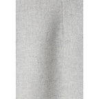 Light Grey High-Waisted Pencil Skirt