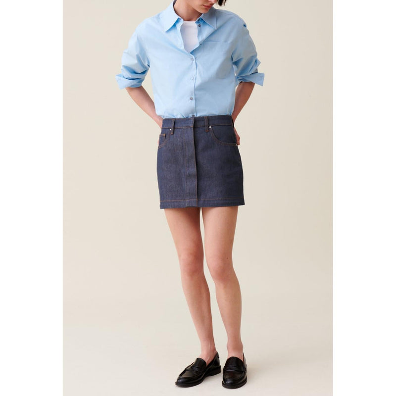 Falda vaquera modular con cremallera