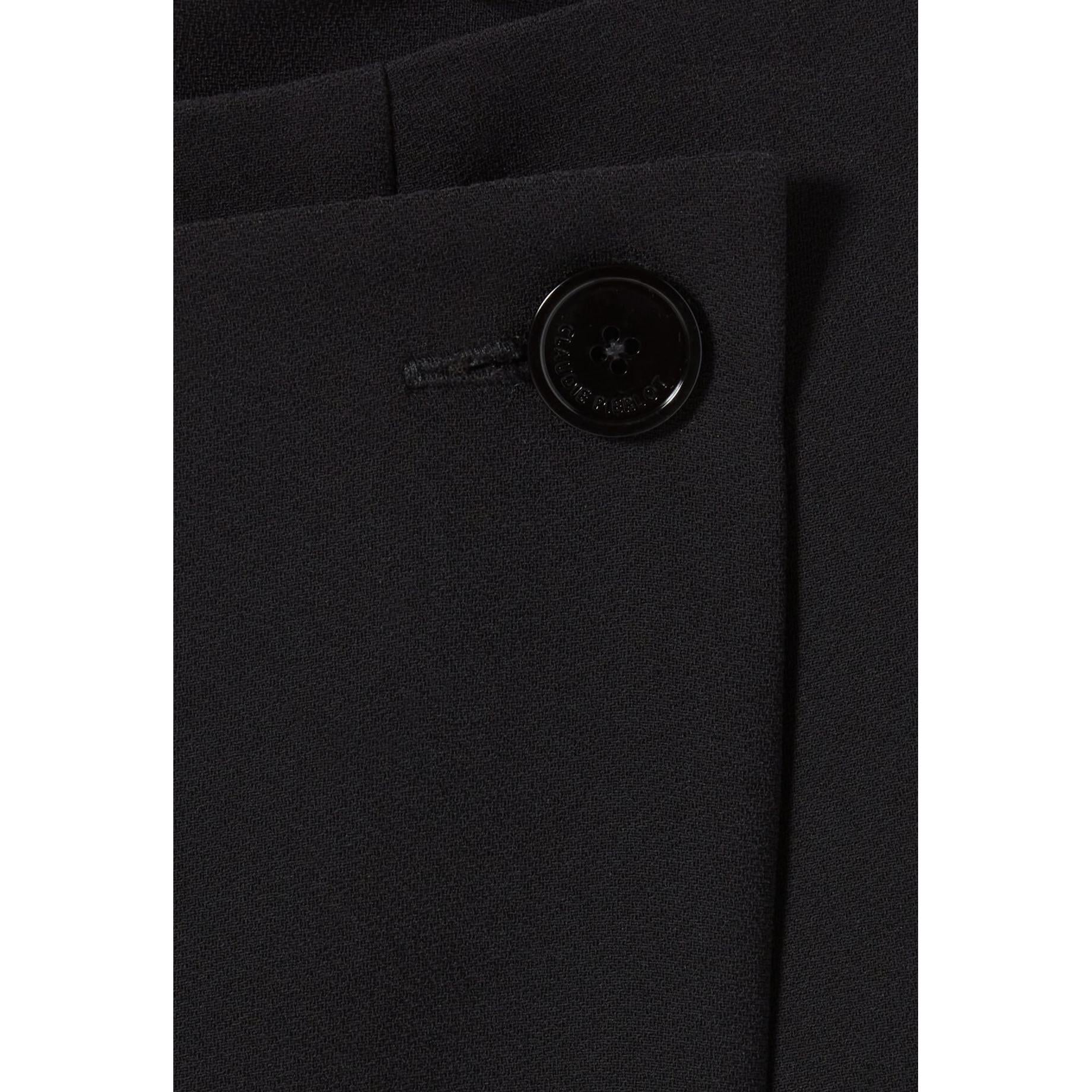 Buttoned Wrap Skirt Shorts