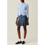 Checked Wool Skirt