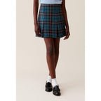 Checked Wool Skirt