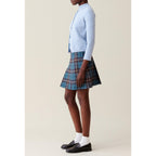 Checked Wool Skirt