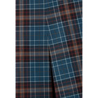 Checked Wool Skirt