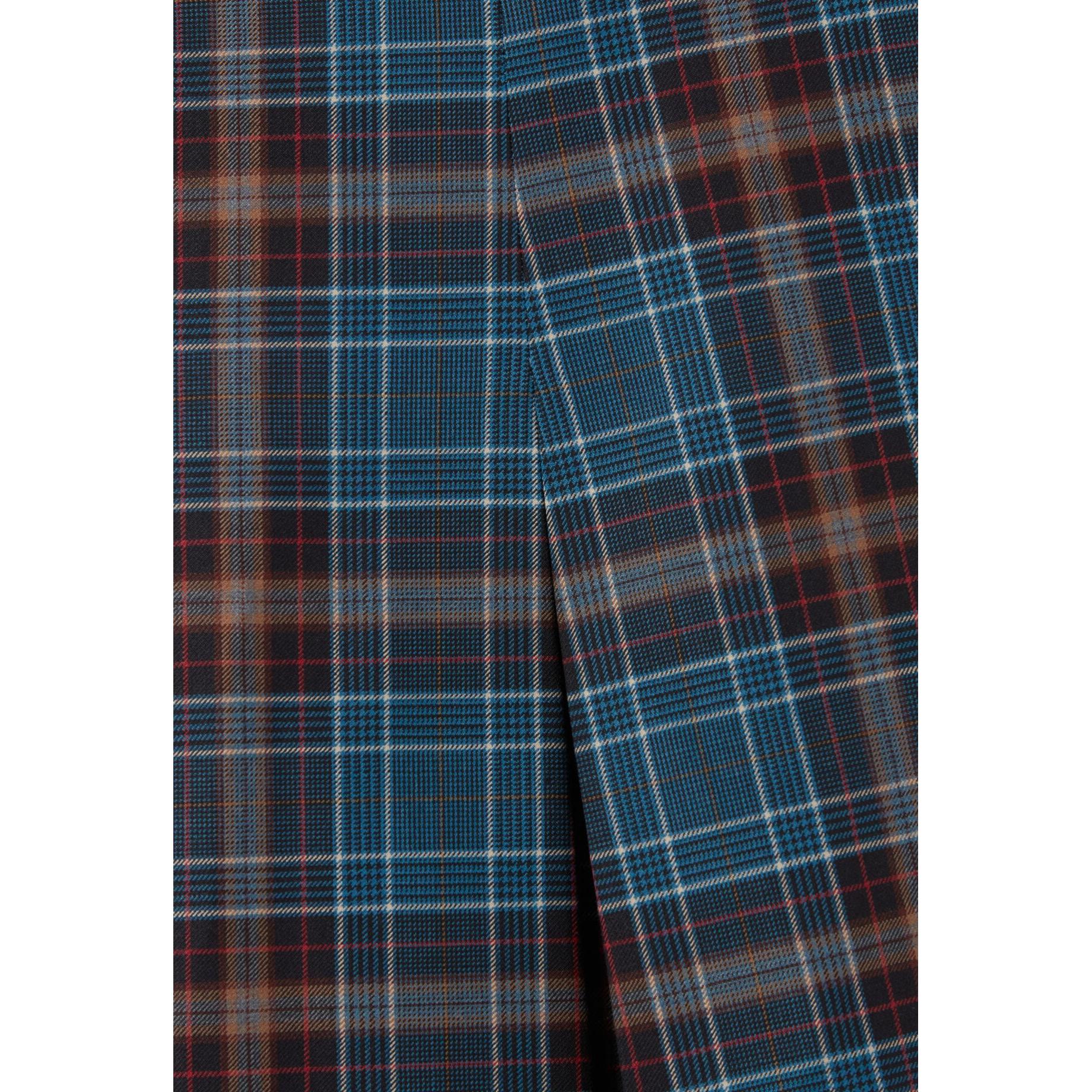 Checked Wool Skirt