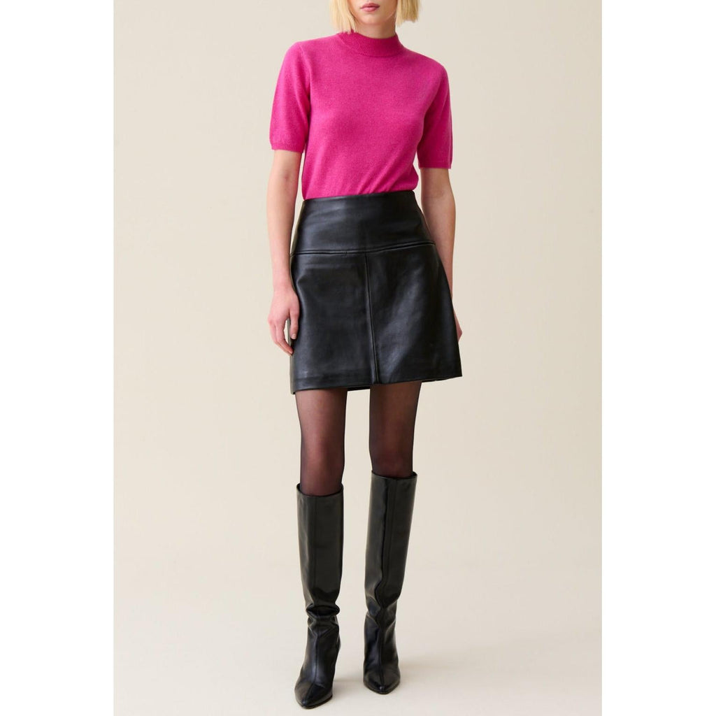 Claudie Pierlot - Falda Corta Cuero