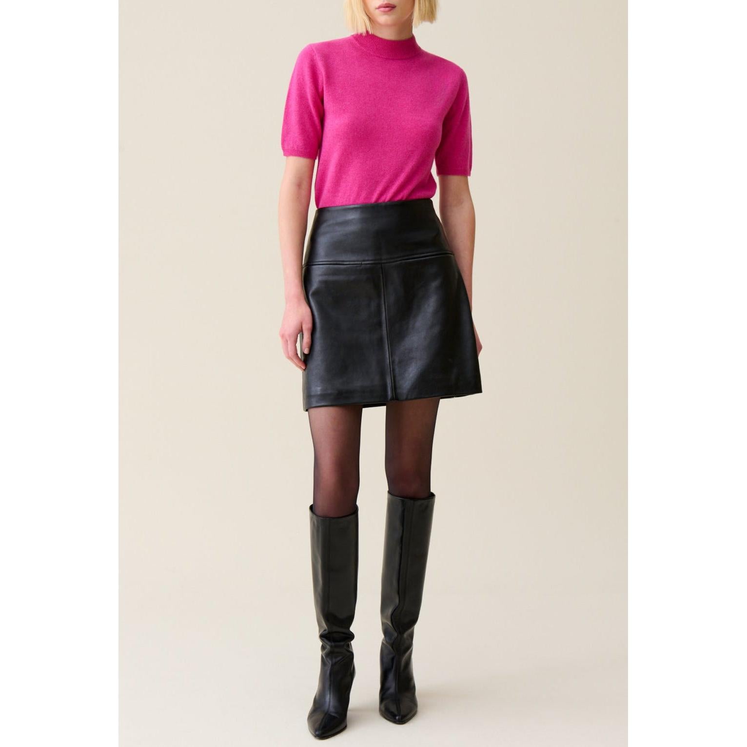 Claudie Pierlot - Falda Corta Cuero