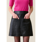 Claudie Pierlot - Falda Corta Cuero