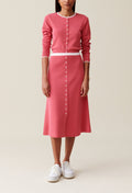Knit Skirt - Maxi Plisso - Rosewood