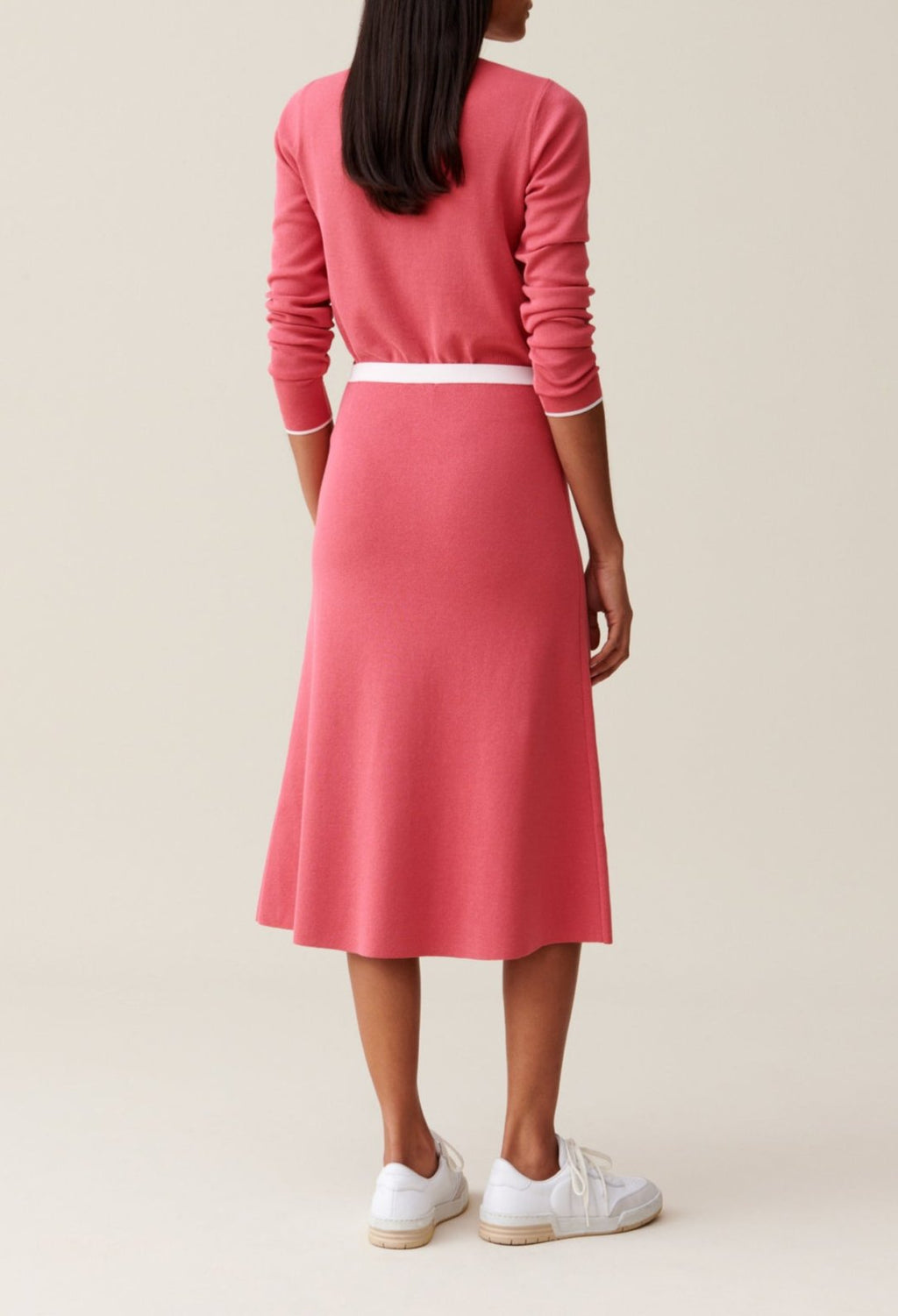 Knit Skirt - Maxi Plisso - Rosewood