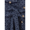 Claudie Pierlot - Jupe Monogramme Taille Haute Marine