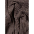 Pleated Buttoned Midi Skirt