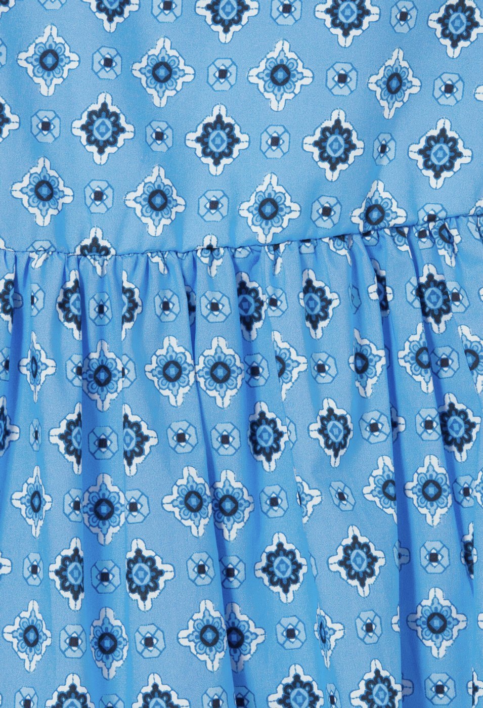 Jupe Sunebis Print Bleu Fonce