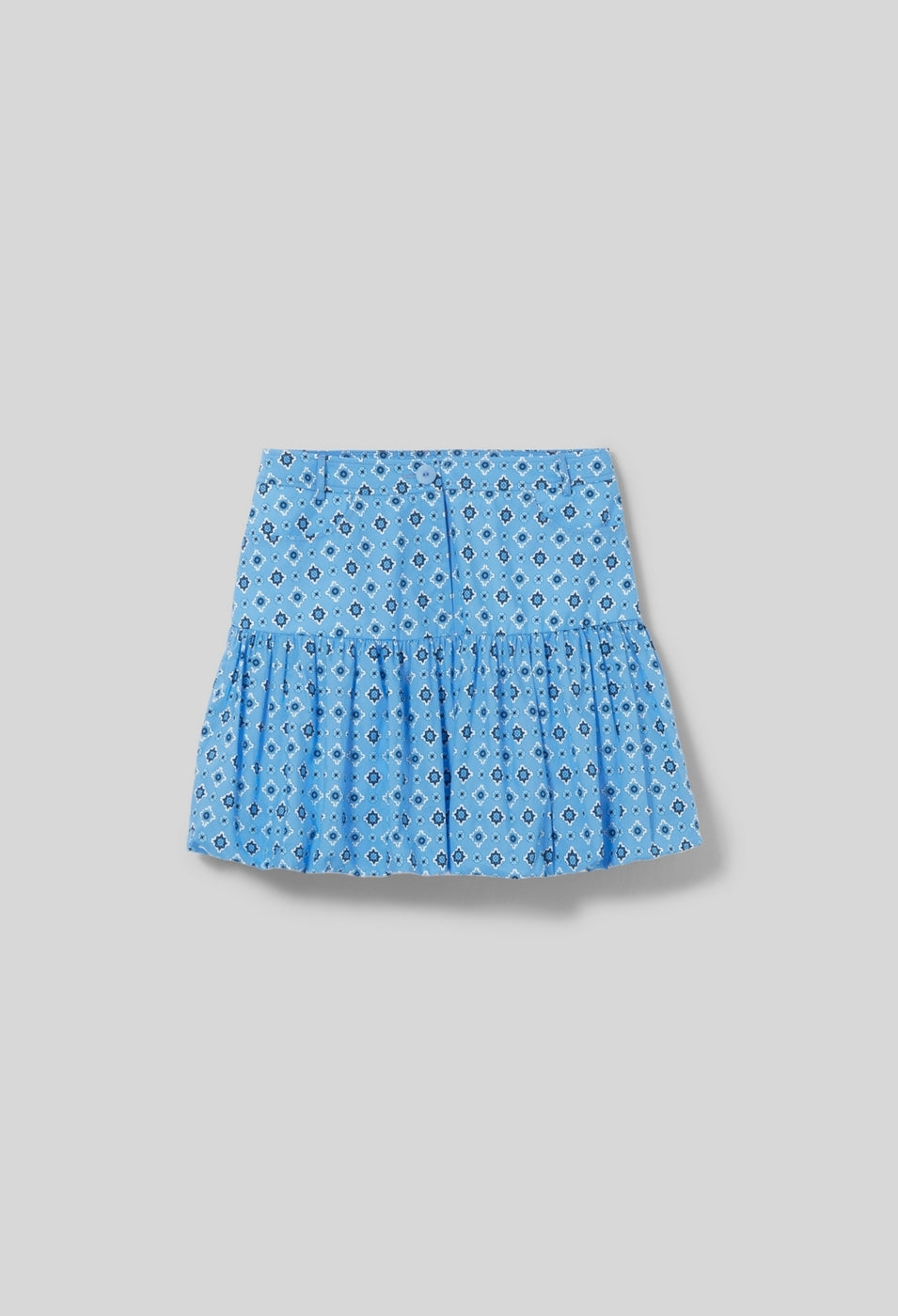 Jupe Sunebis Print Bleu Fonce