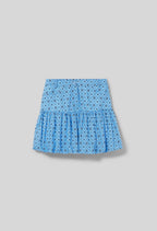 Jupe Sunebis Print Bleu Fonce