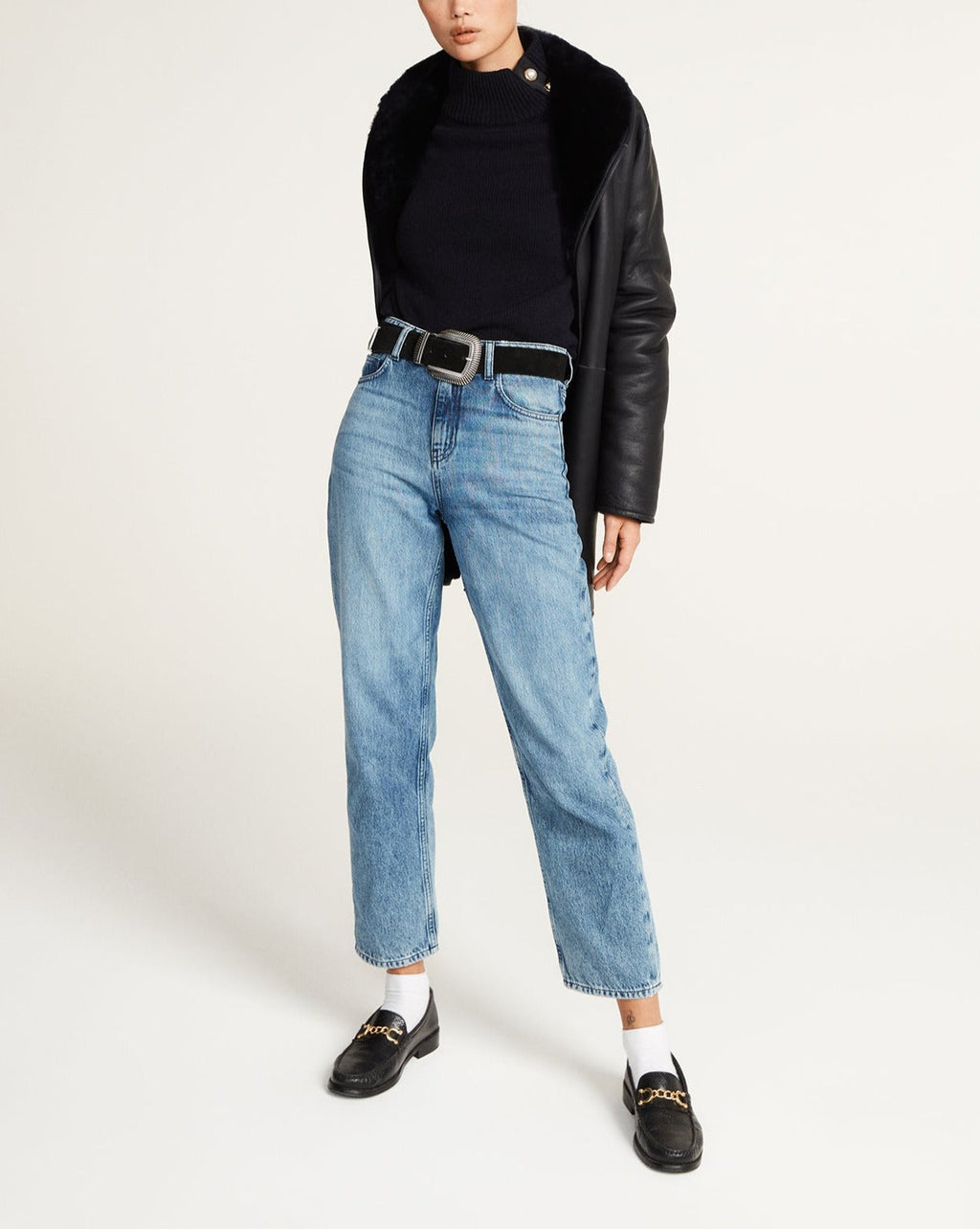 Claudie Pierlot - Peau Lainée - Fidele - Marine