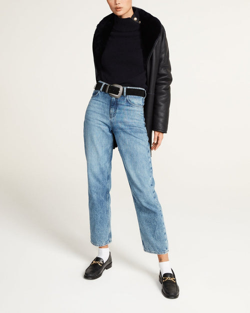 Claudie Pierlot - Peau Lainée - Fidele - Marine